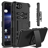 Google Pixel 2 Case, Venoro Heavy Duty Armor Holster Defender Full Body Protective Case Cover with Kickstand and Belt Swivel Clip for Google Pixel 2 5
