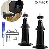 Security Wall Mount- Adjustable Indoor Outdoor Mount, iAbler Comptaible With Arlo, Arlo Pro, Arlo Pro 2 and Other Compatible Models - [2 Pack Never Rust Aluminum] with Tools