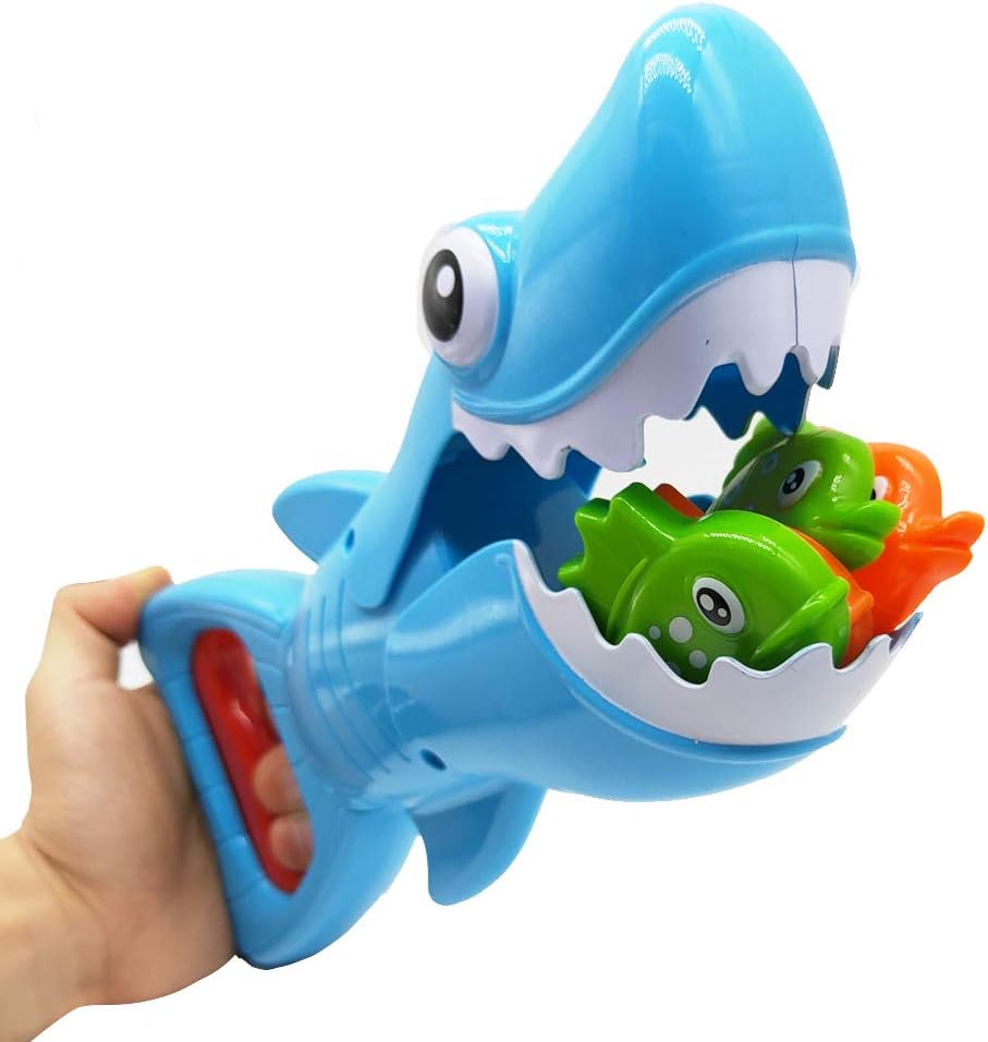 shark grabber bath toy