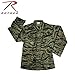 Rothco Vintage Vietnam Fatigue Shirt – Comfortable Lightweight Cargo Utility Shacket, Tiger Stripe Camo, L