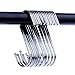 D-BUY 40 Pack 3.5 Inch Heavy Duty Steel S Hooks for Kitchen, Bathroom, Bedroom, Office, Closet, Storage Room, Garage, Workshop, Outdoor, Plants, Hangers, Organizer (Silver)