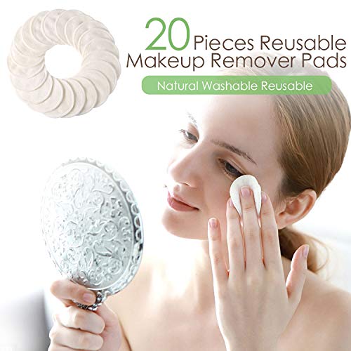 4 Reusable+Packs+Natural+Pads+Face+Cleaning+Washable
