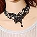 Yazilind Black Butterfly Lace Lolita Sexy Collar Necklace 14.43