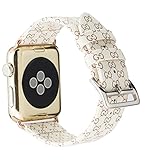 Band 38mm for Apple Watch Fashion Leather iWatch Sport Series 4 Series 3 Series 2 1 Strap for Women Men Color Rose Gold Metal Buckle (Beige 38mm)