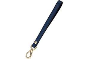 A ALLZEDREAM Allzedream Wristlet Strap Genuine Leather Replacement Clutch Purse Key Wrist Lanyard