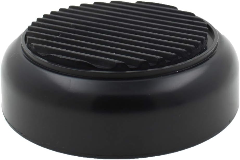 4X Rubber Base Castor Cups Non Slip Black Protect Your Floors