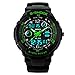 Skmei S Shock Analog and Digital Sports Watch Green Color