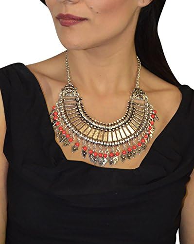 Moroccan Jewelry Berber Coin Necklace Ethnic Tribal Metalwork