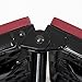 COSCO 6 ft. Indoor Outdoor Center Fold Tailgate Bench with Carrying Handle, Red Bench Top, Black Frame, 2-Pack