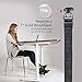 HOVR Under Desk Leg Swing - Sitting Exercise for Weight Loss, Increased Circulation, Burning Calories (Black)