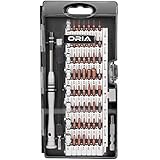 ORIA Screwdriver Set, Magnetic Driver Kit, S2 Steel 60 in 1 Precision Screwdriver Kit, Repair Tool Kit, Flexible Shaft, for Smartphone/Game Console/Tablet/Mac-book, Great Gift for Friends, Family