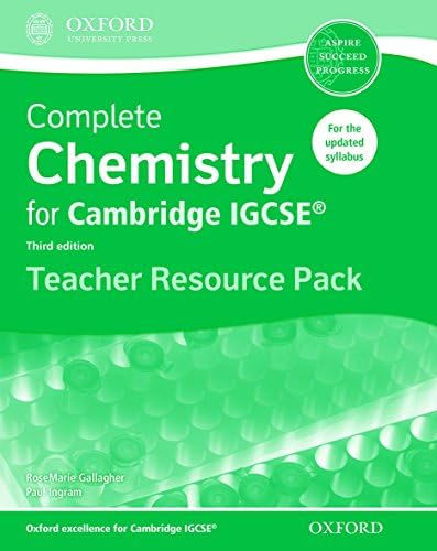 Complete Chemistry for Cambridge IGCSE ® Teacher Resource Pack (Complete Science Igcse)