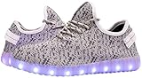 Tokee Unisex Led Light Up Shoes USB Cable Charging Luminous Sneakers