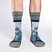 Good Luck Sock Men's Scuba Diver Crew Socks - Grey, Adult Shoe Size 8-13