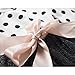 21KIDS Girl Casual Polka Dotted Multilayer Ruffled Long Sleeve Party Dress,Black,6