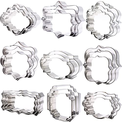Plaque Frame Cookie Cutters Set Different Frames Plaque and Tiles