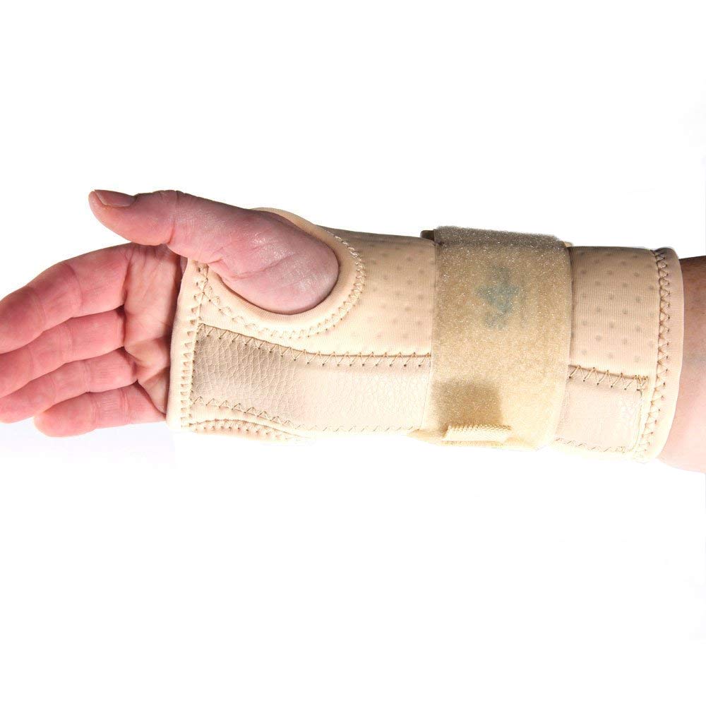 Ambidextrous Small Natural Colour Advanced Wrist Support Splint: for Carpal & Cubital Tunnel, Sprains, and Arthritis.