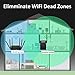 WiFi Range Extender, Anthter 1200Mbps WiFi Repeater with 2 External Antennas, 2.4 & 5GHz Dual Band Signal Booster, 360 Degree Full Coverage WiFi Range Extender Repeater, Easy Set-Up