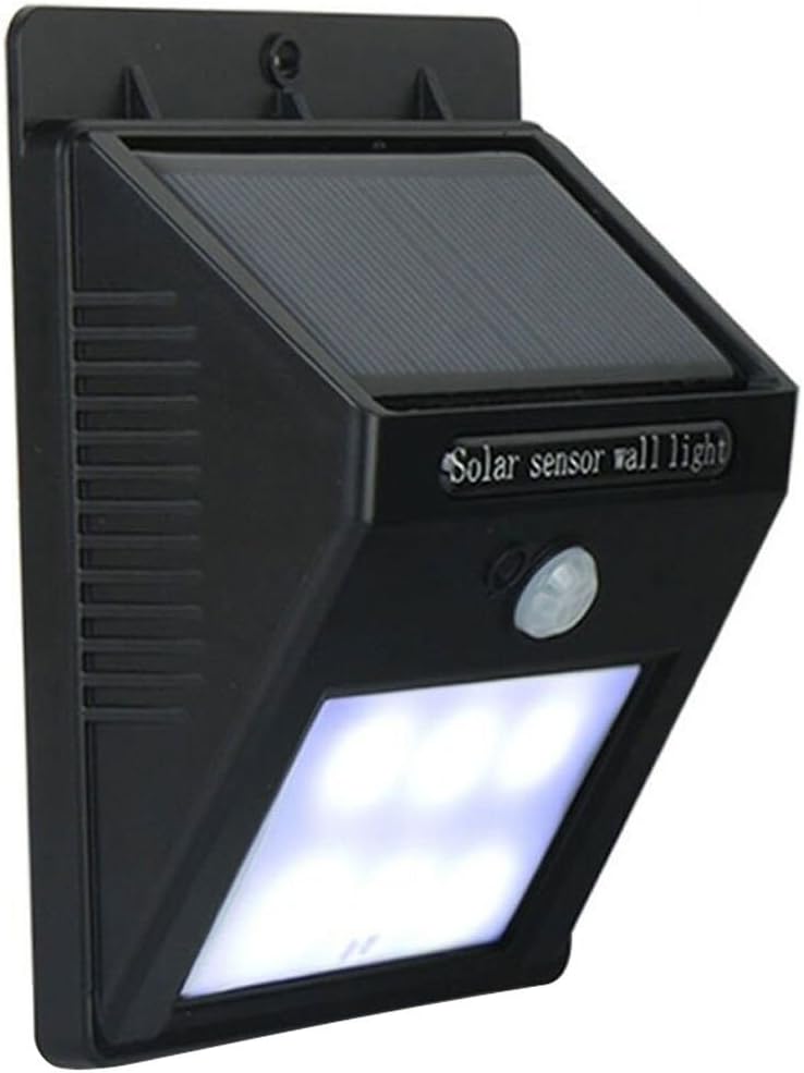 Bright Outdoor Solar Lights Motion Sensor Detector - No Battery Required - Weatherproof Wireless Exterior Security Outdoor Lighting For Patio Deck Yard Garden Home Driveway Stairs Outside Wall, Day / Night Auto On / Off - (No Dim Light Mode)