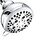 WASSERN Shower Head, High Pressure Flow with Water Saving Trickle Mode Intake Air Wall Mount Massage Rainfall Powerful Rain Spray 3.5inch 74 Jets 5 Setting Adjustable Swivel Joint Chrome