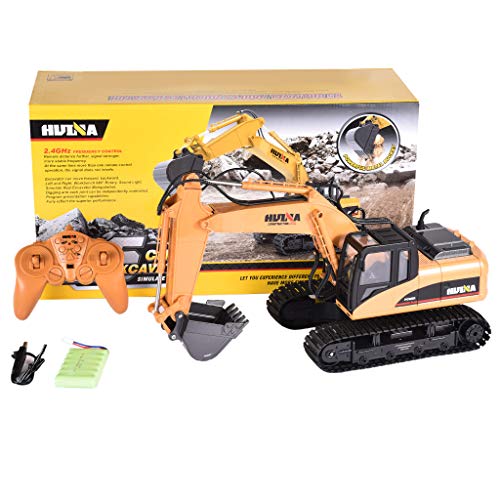 Chenway Rc Truck Remote Control Toys Toys 1550 1/14 2.4G 15CH Alloy Excavator Engineering Vehicle RC Car (Excavator)