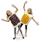 Peanut Butter & Jelly Childrens Halloween Dress Up Party Cosplay Costumes 2-Pack (Youth Large (7-9))