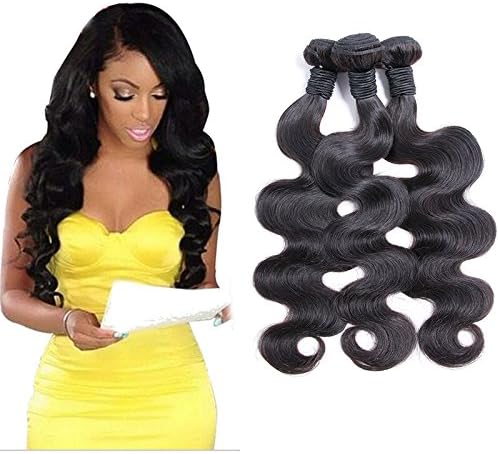 Brazilian Body Wave 14 16 18inch 3 bundles Brazilian Virgin Hair Body Wave Unprocessed 7A Human Hair Weave Bundles Natural Color 100g/bundle
