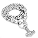 GuoShuang Men Stainless Steel Viking Bear Head with Thor Hammer Mjolnir Pendant Necklace -King Chain