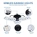 hunhun LED Garage Lights, Deformable LED Garage Ceiling Lights 7000 Lumens, 60W CRI 80 Led Shop Lights for Garage, Adjustable Garage Lights, Led Garage Lighting (5000K Daylight, 1-Pack)