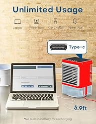 COOLECH Personal Air Conditioner w/Remote & LED
