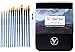 Heart Nuvo's 15+1 Artist Paintbrush Set with Case - Assorted Nylon Brushes and Water Brush for Watercolor Painting, Acrylic Painting, and Oil Painting