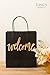 Ling's moment Black Paper Bags Gift bags Gold Foil 