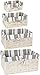 Juvale 4 Piece Wicker Basket Set Nesting Baskets - Lined Wicker Storage Containers for Home Organization
