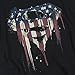 Superman Logo S Shield American Flag Paint T Shirt & Stickers (XX-Large)