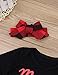 4Pcs Christmas Outfit Set Baby Boy Girl Clothes Infant My First Christmas Romper Plaid Pants(0-6Months)