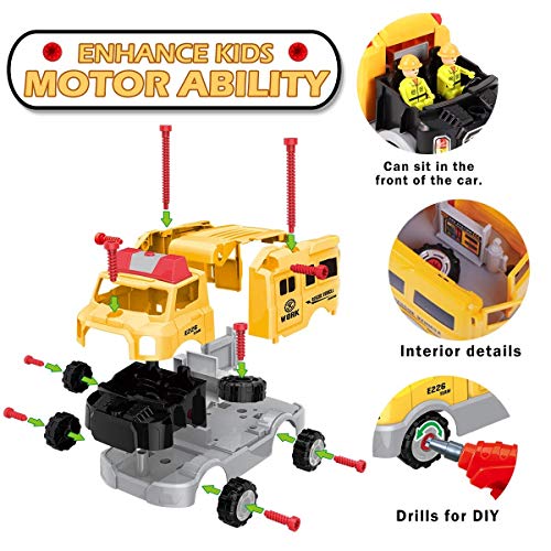 image for TCAR Children's Toys Puzzle Rescue Vehicle Construction Screw Screw Dr