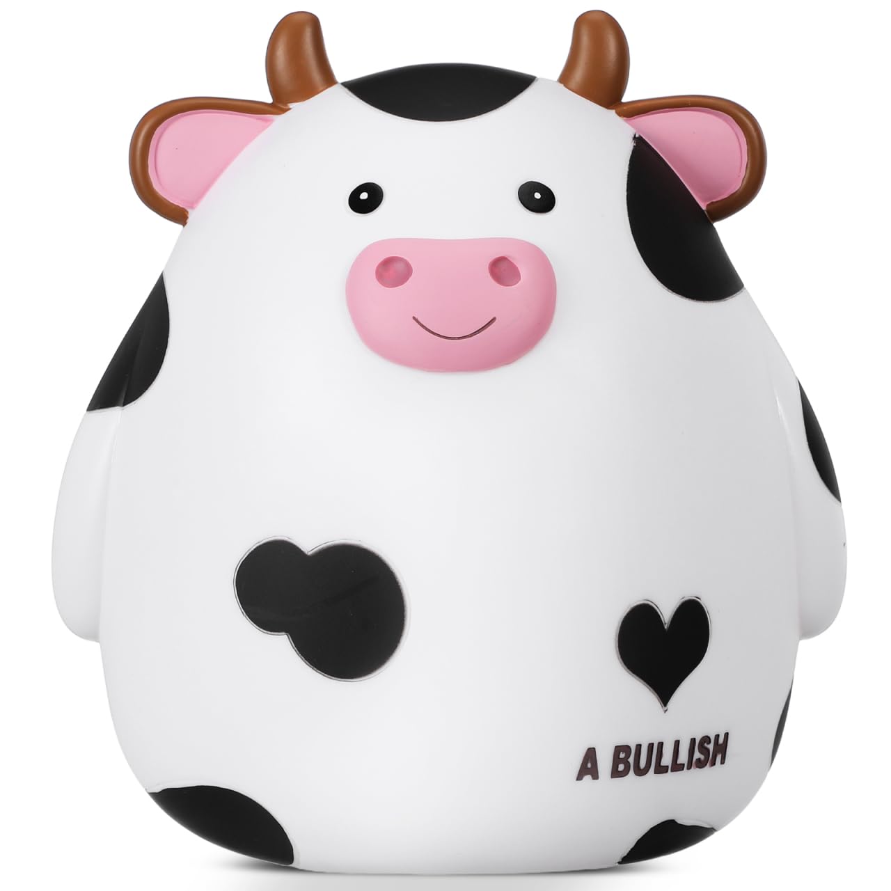 NUOBESTY Piggy Bank, 1pc Cow Coin Bank Cartoon Saving Pot Money Box Savings Jar for Tabletop, Home Decoration (Random Color)