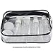 ScivoKaval Clear Carry-On Travel Toiletry Bag TSA 3 1 1 Airline Quart Bag 1 Quart Sized with Zipper for Men and Women 1 Pack