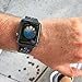 Band4u Apple Watch Band 42mm,Soft Silicone Strap Replacement Wristbands For Apple Watch Sport Series 3 Series 2 Series 1 NIKE+ Sports and Edition (42ML black/grey)