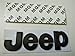Bwen 3D Jeep Logo Emblem Sticker For Jeep Cherokee Wrangler Patriot Compass,2pcs Matte Black