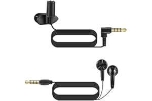 Earphone and External Microphone for Aiworth E36 Voice Recorder