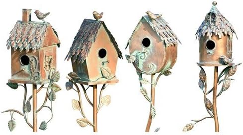 Zaer Ltd. Bird House Stake (Set of All 4)