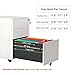 DEVAISE 3 Drawer Locking File Cabinet, Under Desk Metal Filing Cabinet for Legal/Letter/A4 File, Fully Assembled Except Wheels, White