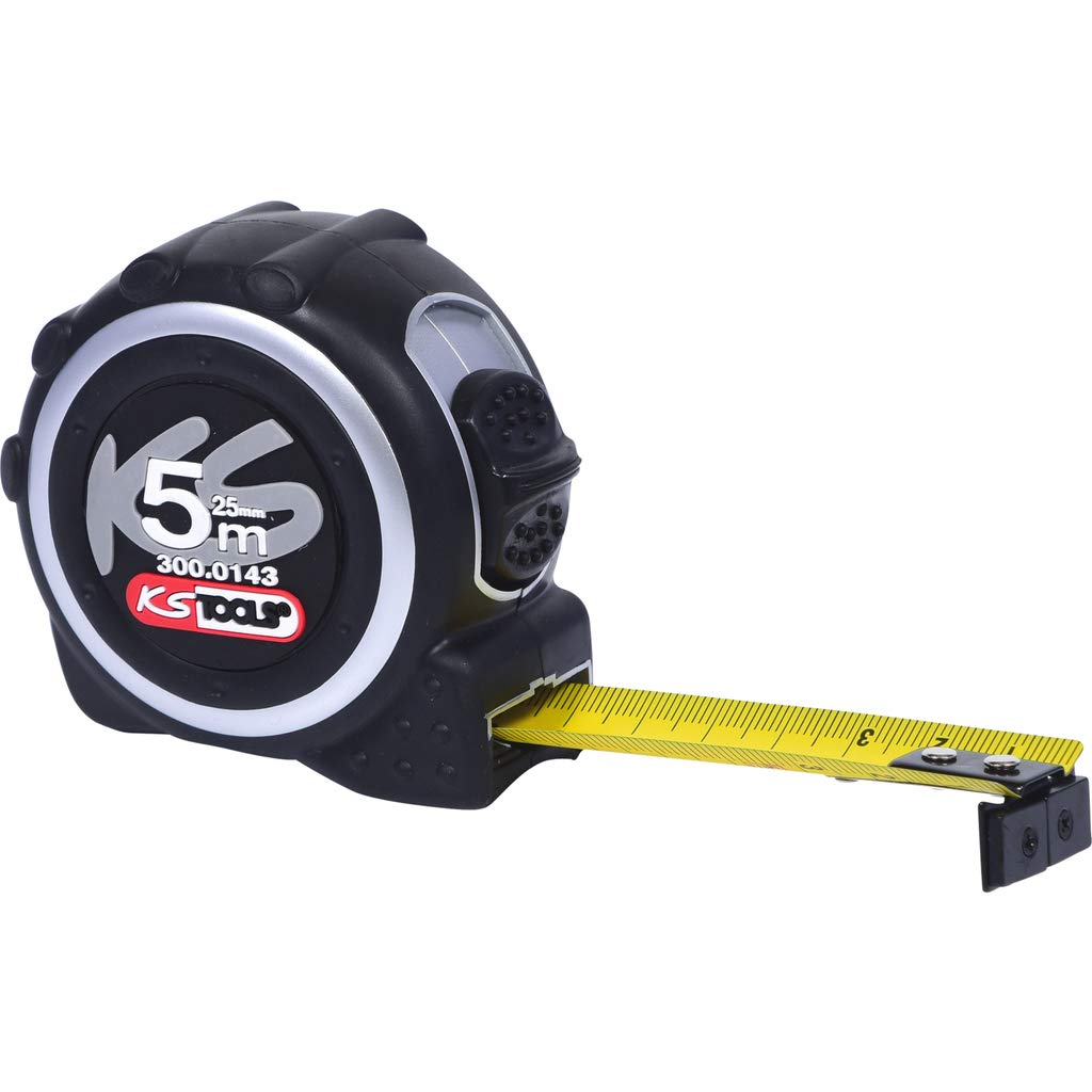 KS Tools 300.0143 Precision+ Steel Tape Measure 5Mx25mm