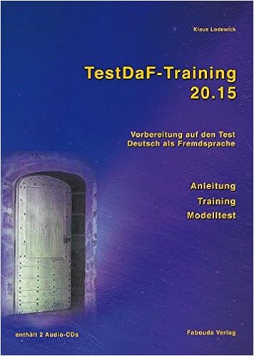 Testdaf Training 20 15 Vorbereitung Auf Den Test Deutsch Als Fremdsprache Amazon Co Uk 9783930861606 Books