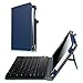 Fintie Keyboard Case for Samsung Galaxy Tab E 9.6 - Slim Fit PU Leather Stand Cover with Premium Quality [All-ABS Hard Material] Removable Wireless [Long Life Battery] Bluetooth Keyboard, Navy