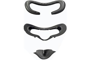 VR Face Cover Pad For Valve Index, Magnetic Facial Interface Bracket PU Leather Foam Cushion Cover For Valve Index, Blackout 