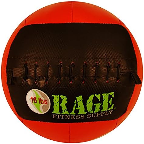 Rage Fitness 14” Soft Medicine Ball, Wall Ball, Crossfit Training, Handcrafted with Reinforced Seams, Made in USA