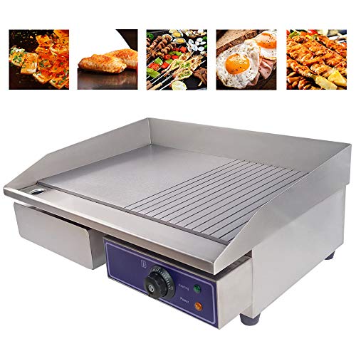 TAIMIKO Commercial Electric Griddle Flat Top Grill HotPlate Kitchen