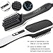 2019 Ionic Beard Straightener Comb, Electrical Heated Irons Hair Straightening Brush for man and women with Faster Heating, PTC Ceramic Technology, Auto Temperature Lock, Anti Scald (black+white)